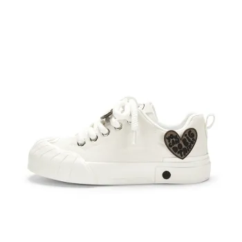 KARLIE KELLER Balanced Wear-Resistant Lightweight Slip-Resistant Low-Top Skateboard Shoes Women's Beige