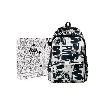 SURELAPTOP Nylon Laptop Backpack Large Size Unisex Black/Gray/Green/Blue