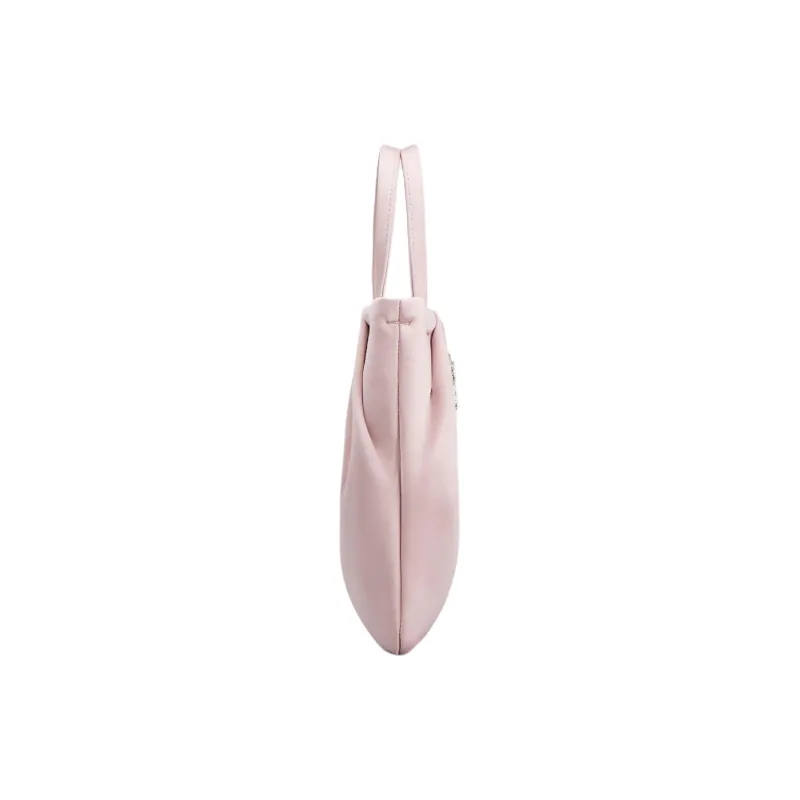Roger Vivier Silk Satin Shoulder Bag, Crossbody Bag, Handbag Extra Small Women's Pink-2