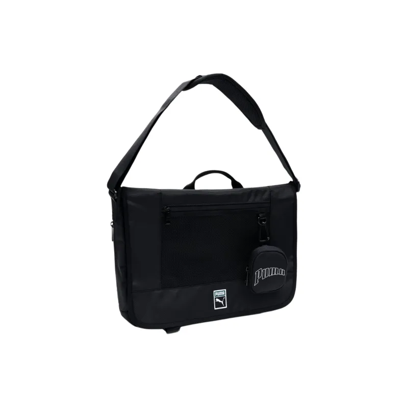 PUMA Polyester Messenger Bag Handbag Shoulder Bag Unisex Black-0