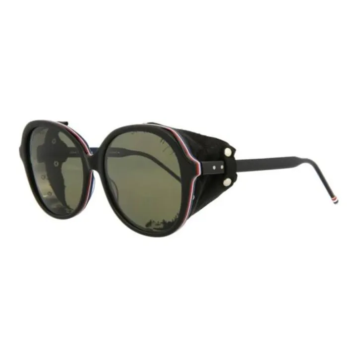 THOM BROWNE· Irregular Shape Sunglasses Unisex Black-0