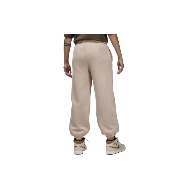 Jordan Flight Fleece Knitted Sports Pants Women's Medium Brown-1