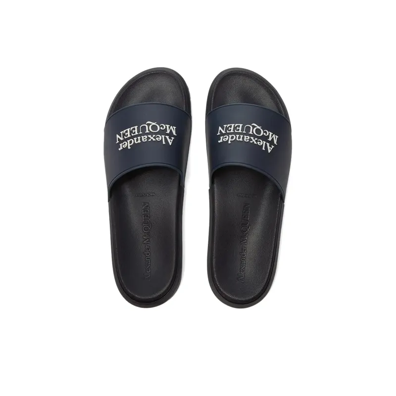 Alexander McQueen Sandal Men's Marine Blue-3