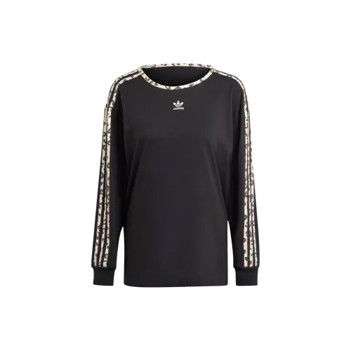 Adidas Originals 3-Stripes T-Shirts Women's Black