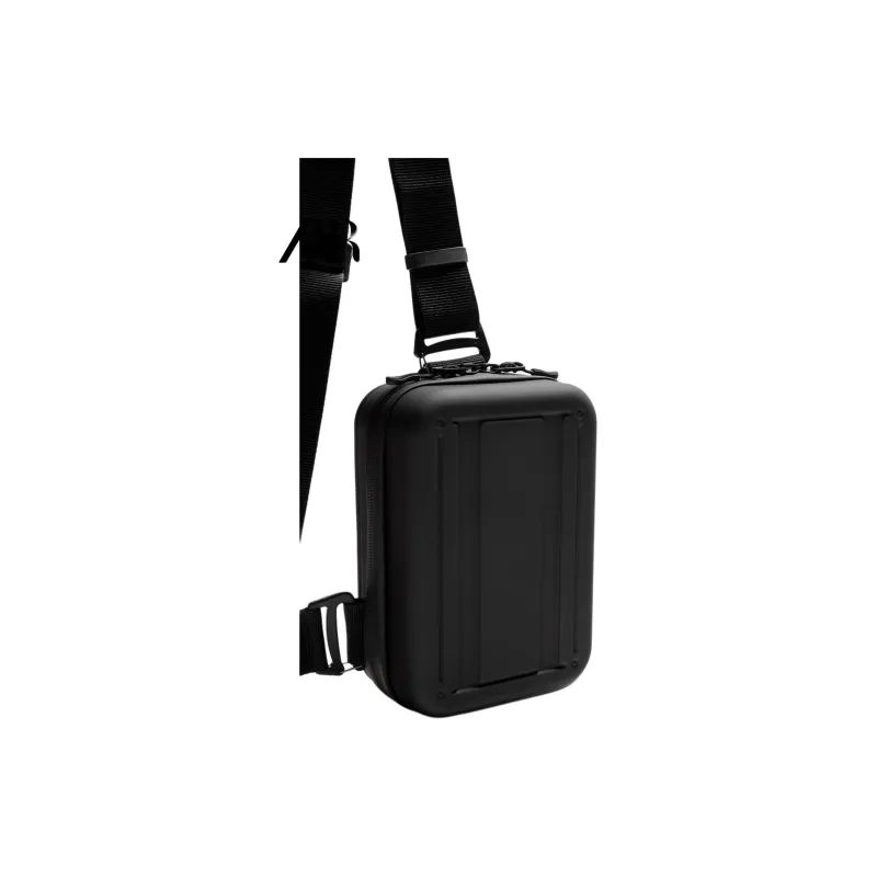 ZARA ABS Plastic Box Bag, Shoulder Bag, Crossbody Bag Small Size Men's Black-2