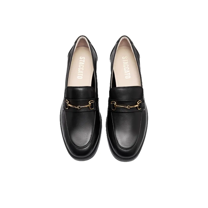 Staccato Loafers Women's Low Top Black/White/Pink-3