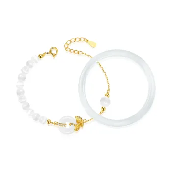 Cuz Strange Intention Colored Glaze Jade Bracelets Women's