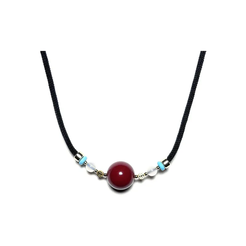 MOUNTAINS AND MANS Reconstructed Cinnabar Necklaces Unisex-4
