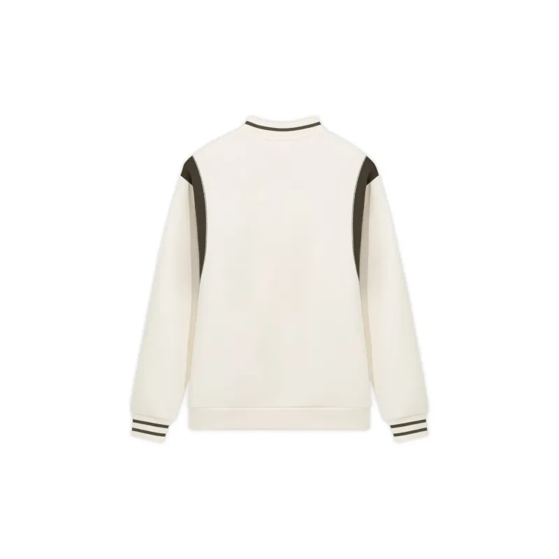 Le Coq Sportif Baseball Jacket Men's Original White-1