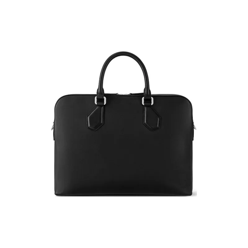LOUIS VUITTON Leather Handbag, Shoulder Bag, Crossbody Bag Trumpets Men's Black-2