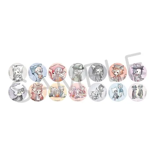 TAPIOCA Bungo Stray Dogs Shōwa Style Cat Ear Collection Tinplate Complete Set Of 14 Styles Badges