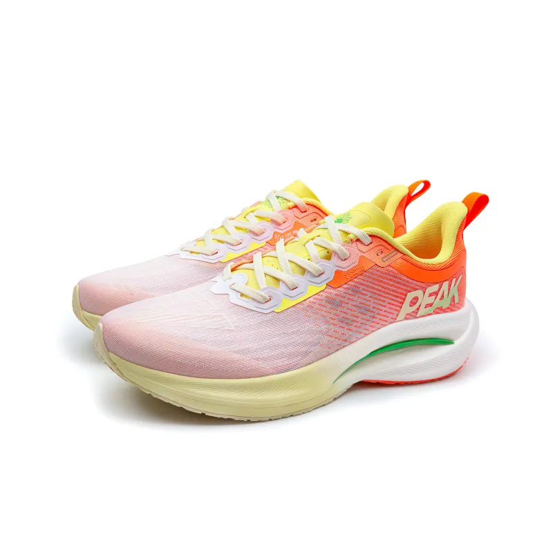 PEAK Running Shoes Men Low Top Shiny Orange/Light Yellow-2