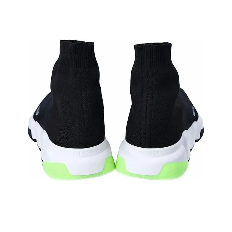 Balenciaga Speed Trainer Black Fluo Yellow Heel-4