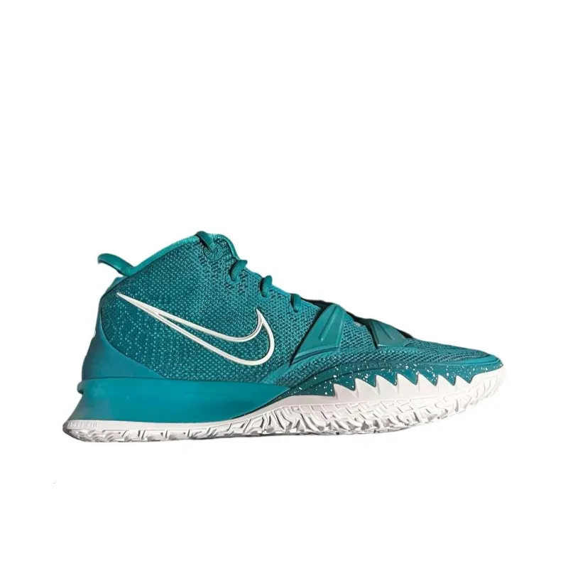 Nike Kyrie 7 Irving 7 TB Promo Cushioning Anti Slip And Wear Resistant Mid Top Basketball Shoes Unisex Blue-1