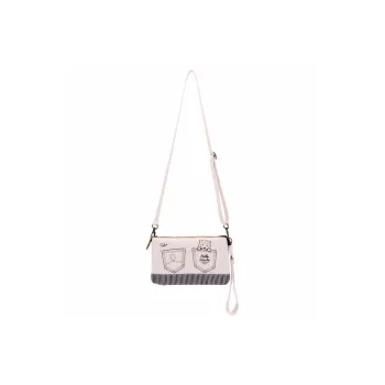 Hello Marche Fabric Shoulder Bag, Crossbody Bag Regular Unisex White