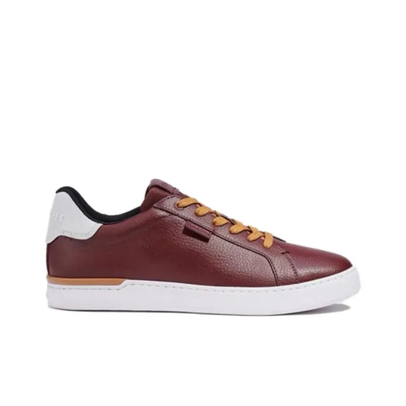 COACH Abrasion Resistant Low Top Skateboard Shoes Men's Red Brown-1