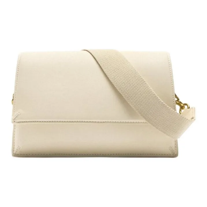ZARA PU One Shoulder Handbag Crossbody Bag Small Size Women's Light Beige Yellow-0