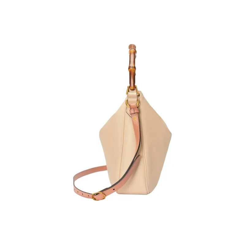 GUCCI Diana Leather Portable Crossbody Bag, Shoulder Bag Medium Size Women's Light Beige-5
