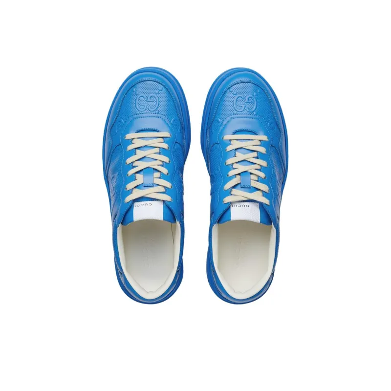 GUCCI Gg Sneaker 'Bright Blue Embossed'-3