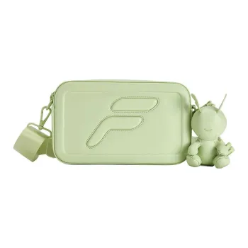FILA FUSION Polyurethane Shoulder Bag Crossbody Bag Handbag Extra Small Unisex Matcha Green