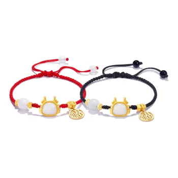 North Cain Colored Glaze Jade Bracelets Unisex