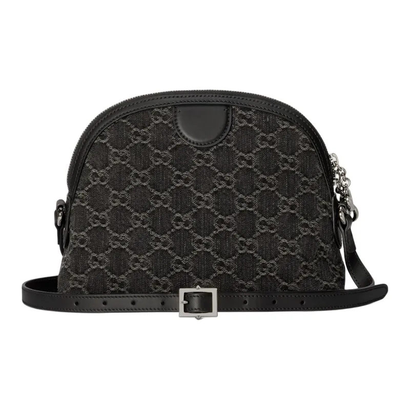 GUCCI Ophidia Denim Crossbody Bag Shoulder Bag Women's Black & Gray-2