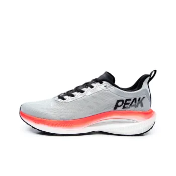 PEAK Running Shoes Men Low Top Ice Gray/Dazzling Orange