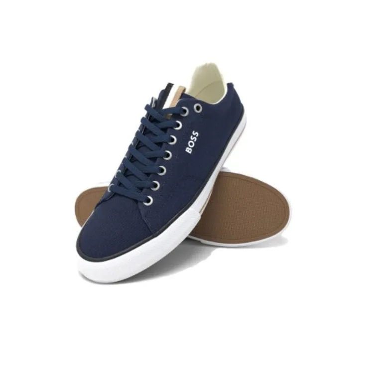 HUGO BOSS Wear-Resistant Low-Top Skateboard Shoes Men's Blue-2