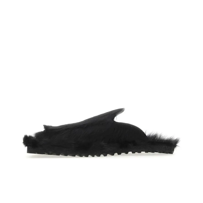 DRIES VAN NOTEN Wrap-toe Slippers Men's Black-0