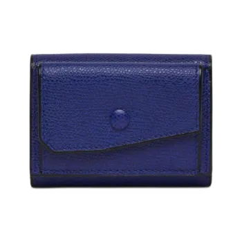 Valextra Calfskin Wallet Coin Purse Trumpets Women's Royal Blue