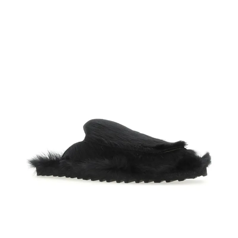 DRIES VAN NOTEN Wrap-toe Slippers Men's Black-2