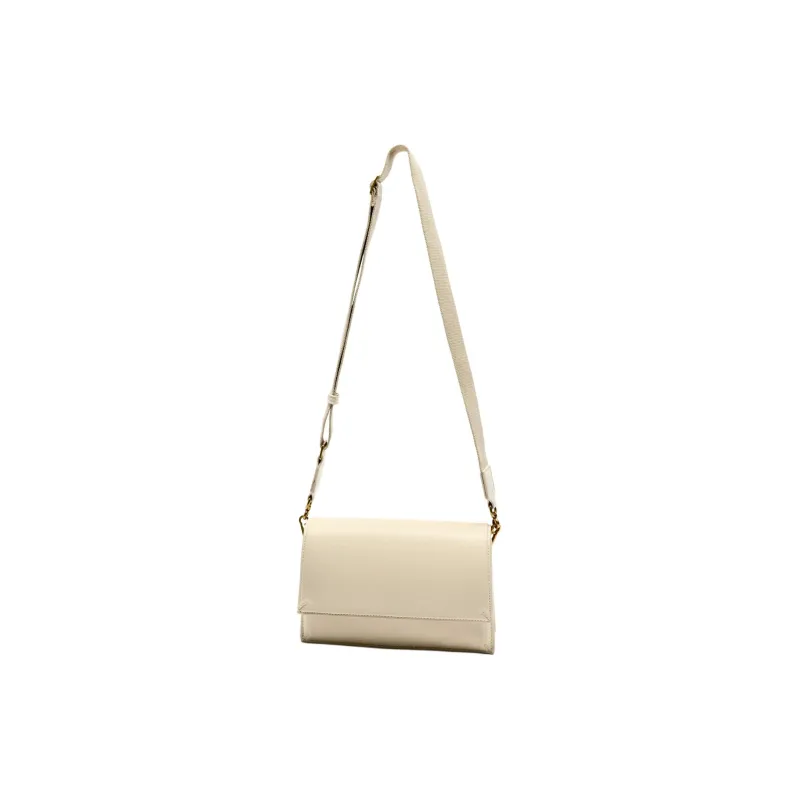 ZARA PU One Shoulder Handbag Crossbody Bag Small Size Women's Light Beige Yellow-4