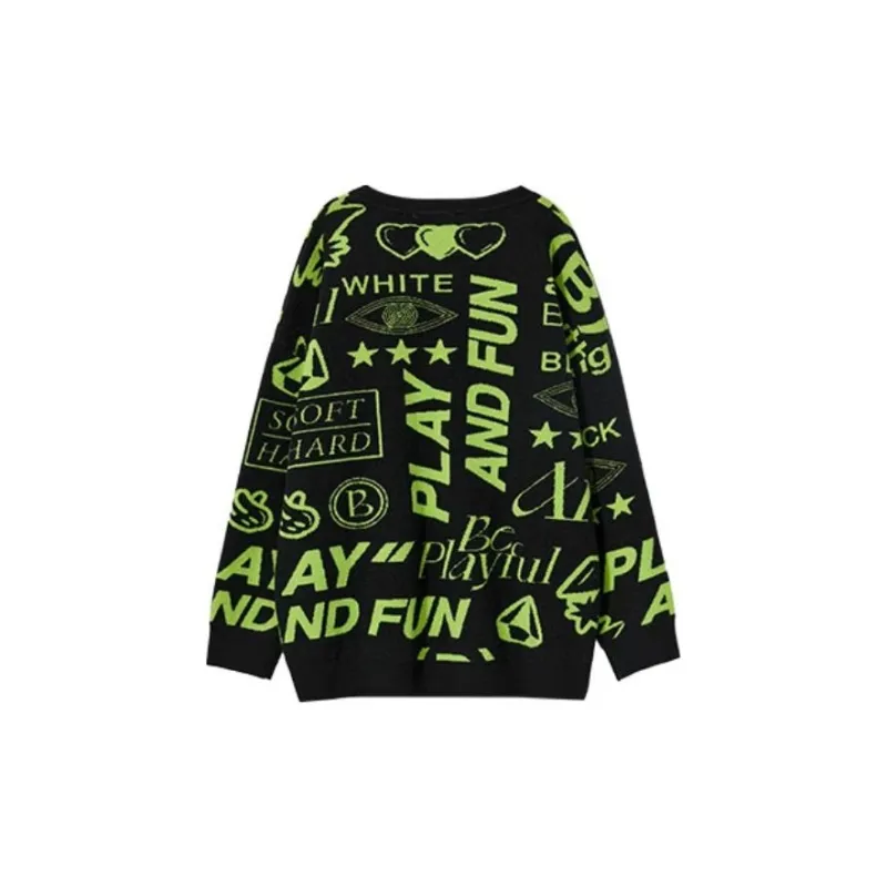 B.Duck Knitwear Women's Black All Over Print-1
