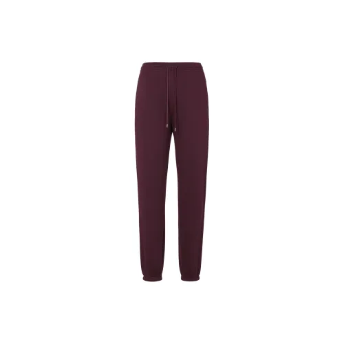 UNIQLO Knitted Sweatpants Women's Burgundy