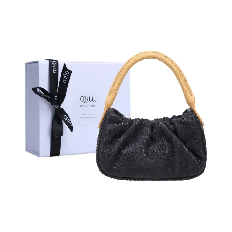 QULU Sheepskin Shoulder Bag Crossbody Bag Handbag Mini Women's White-21