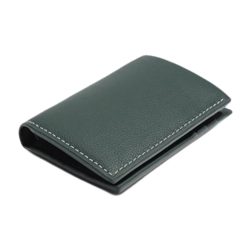 ZARA Polyurethane Wallet Men's Green-1