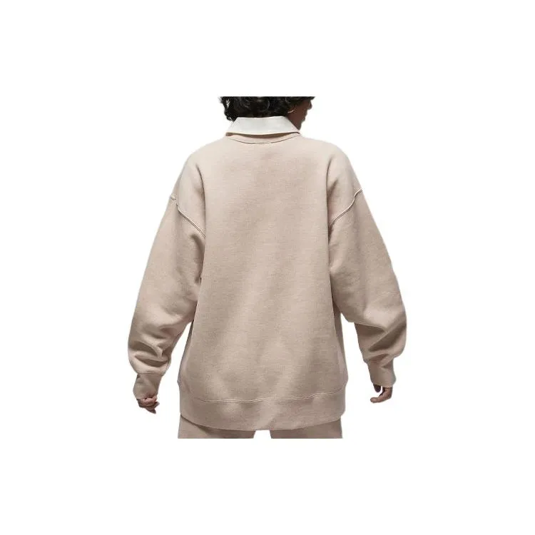 Jordan Flight Fleece Sweatshirt Women's Medium Brown-1