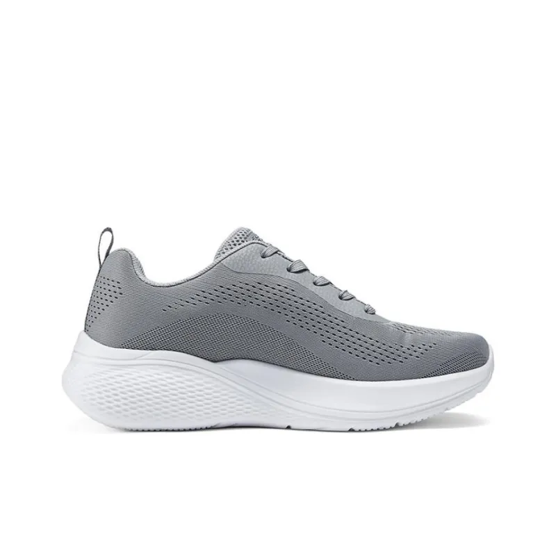 Skechers Bob's Cushioning Wear Resistant Breathable Lightweight Rebound Low Top Casual Shoes Men's Gray-1