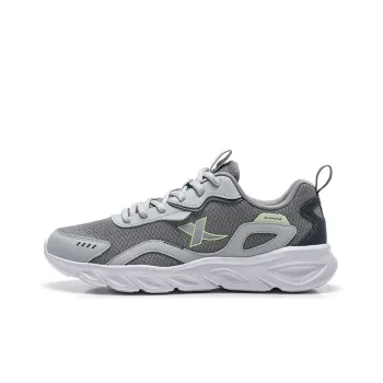 XTEP Breathable Lightweight Low Top Running Shoes Men's Smoke Gray/Smoke Gray/Coal Black
