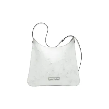 Acne Studios Platt Series Leather Handbag, Shoulder Bag Women's White