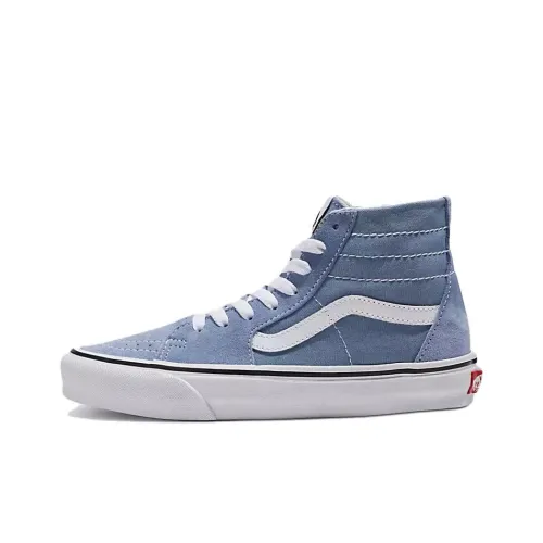 Vans SK8 Tapered Anti Slip Wear Resistant High Top Skateboard Shoes Unisex Blue
