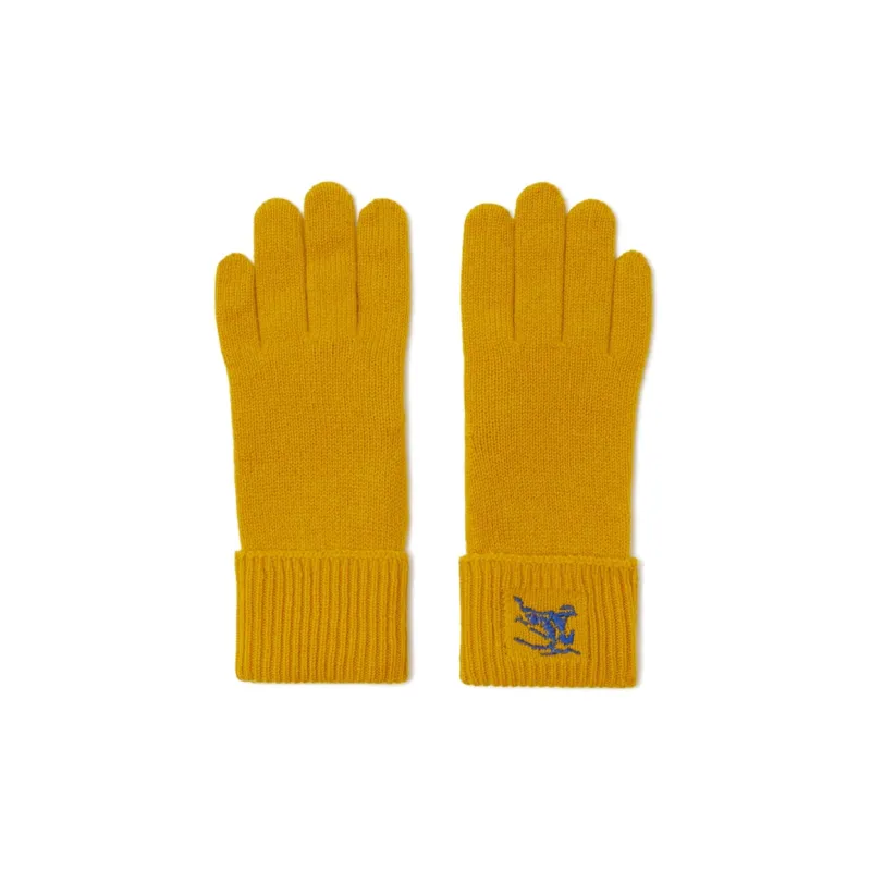 Burberry Knit Gloves Unisex Yellow-0