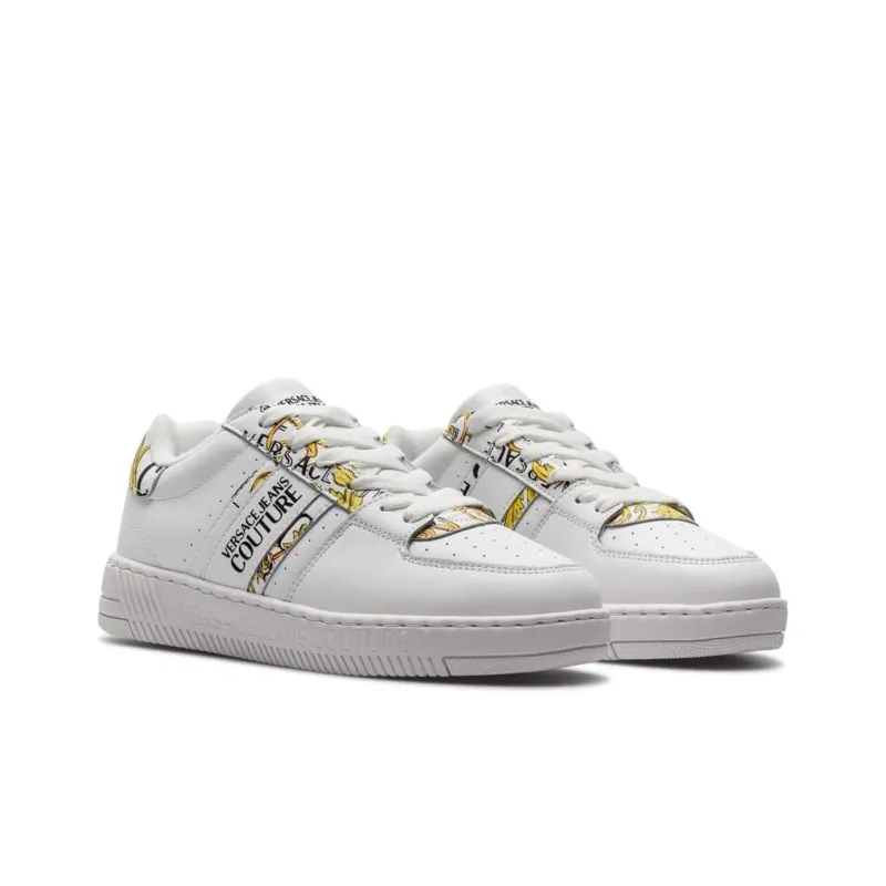 VERSACE JEANS Stylish Skateboarding Shoes Women's White-1