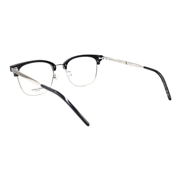 SAINT LAURENT Plate And Metal Browline Eyeglass Frames Unisex-2