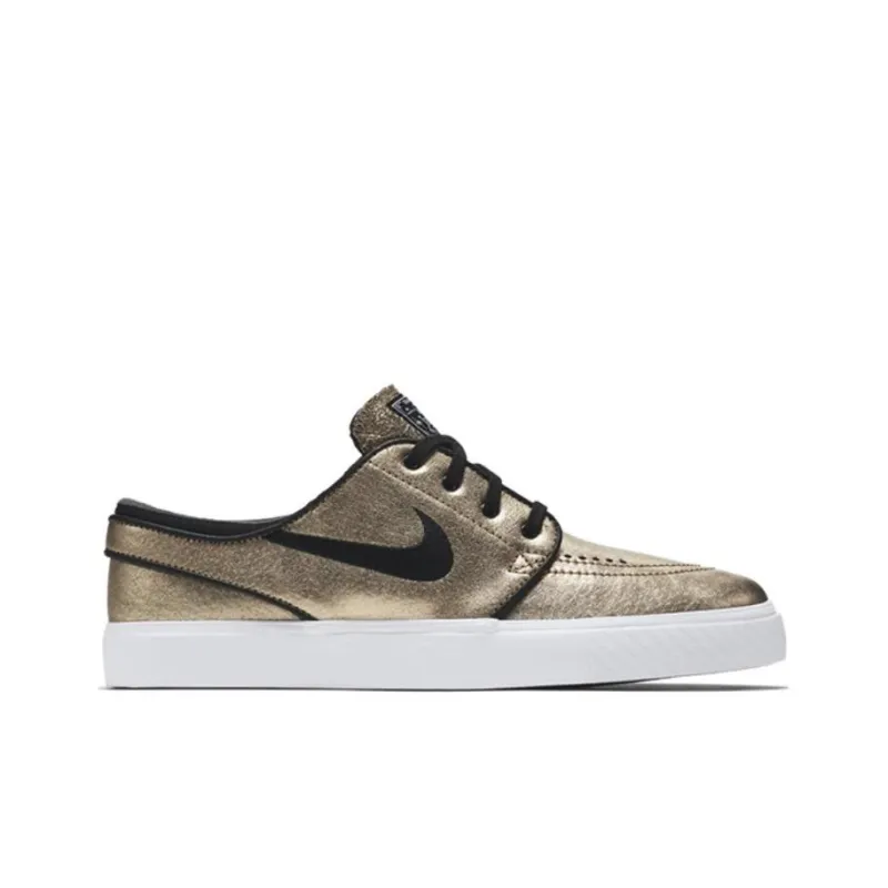 Nike Sb Stefan Janoski Zoom Leather Metallic Gold-1