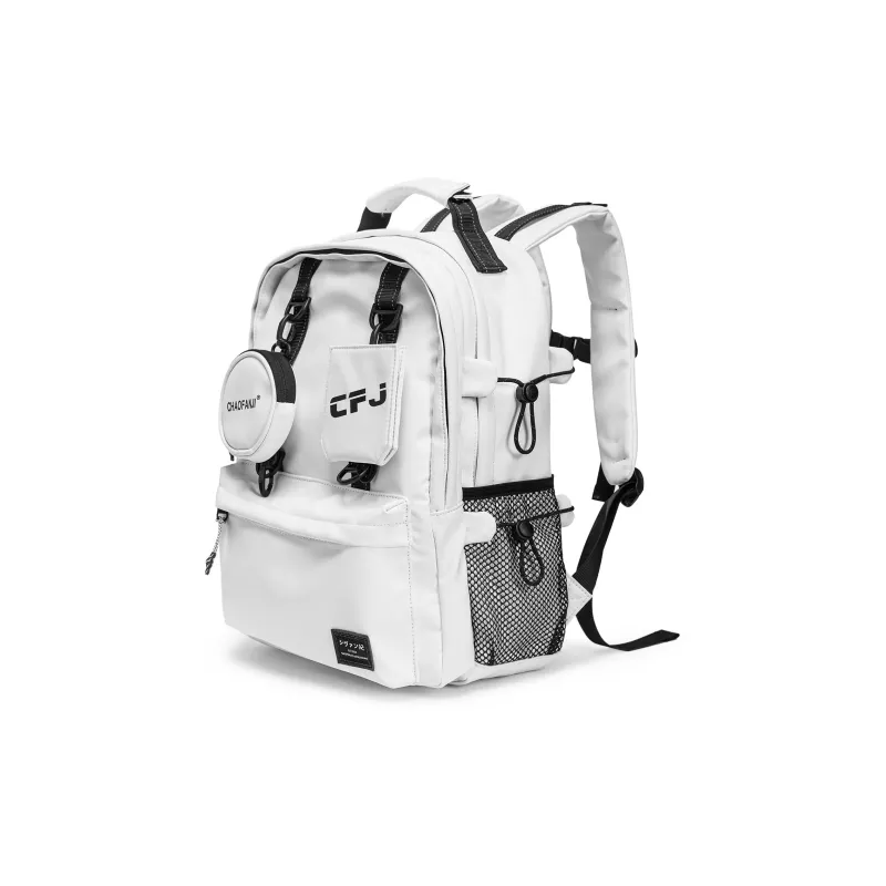 CHAOFANJI Membrana Dermalis Backpack Laptop Bag Large Size Unisex White/Black-3