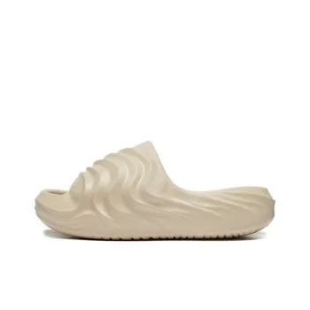 LiNing Puff Slay Slide Slippers Women's Light Creamy Brown