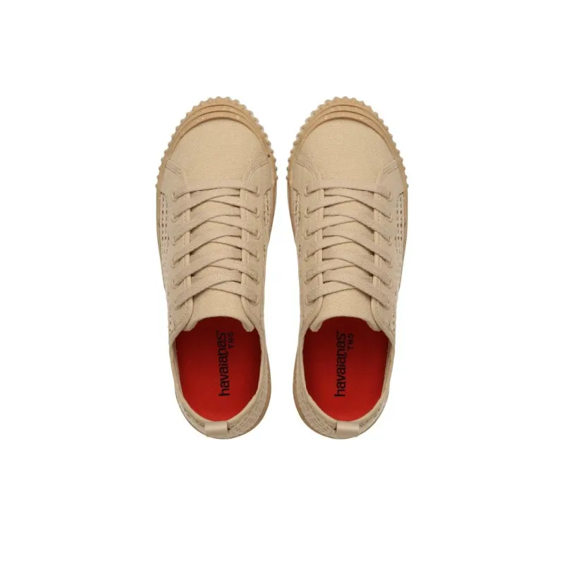 Havaianas Low-Top Skateboard Shoes Women's Beige-3