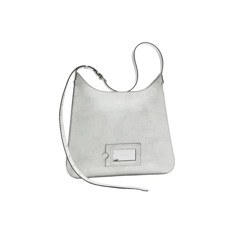 Acne Studios Platt Series Leather Handbag, Shoulder Bag Women's White-1