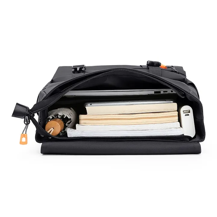 MashaLanti Nylon Fabric 15.4 Inch Computer Backpack For Middle And High School Extra Large Men's Black-5